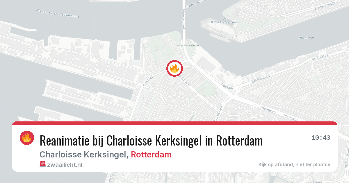 Reanimatie bij Charloisse Kerksingel in Rotterdam — 14 jun 2026