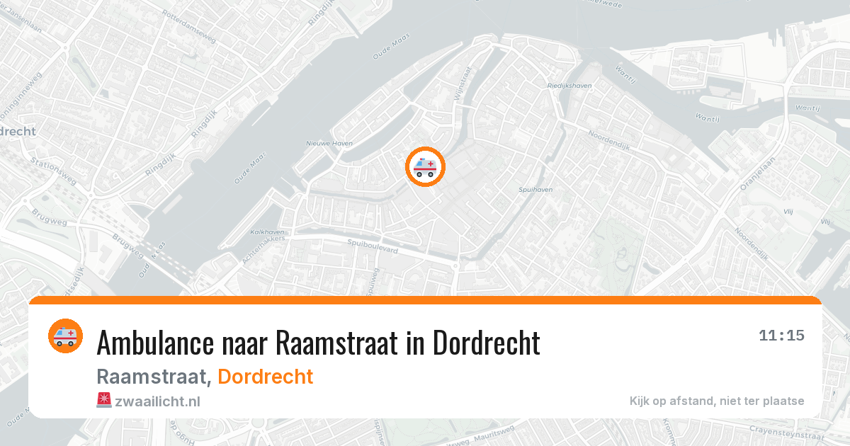 Ambulance naar Raamstraat in Dordrecht — 28 jul 2026