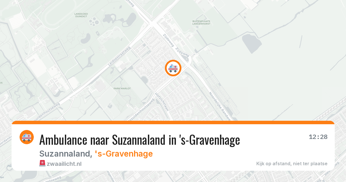 Ambulance naar Suzannaland in 's-Gravenhage — 17 jun 2026