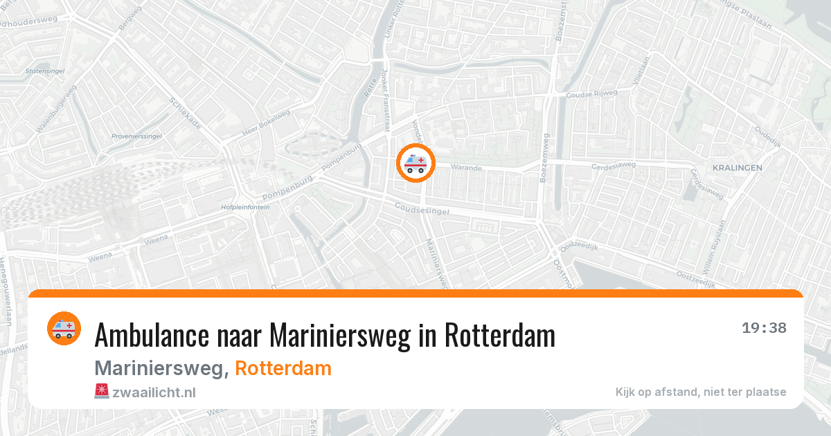 Ambulance naar Mariniersweg in Rotterdam — 22 jun 2026