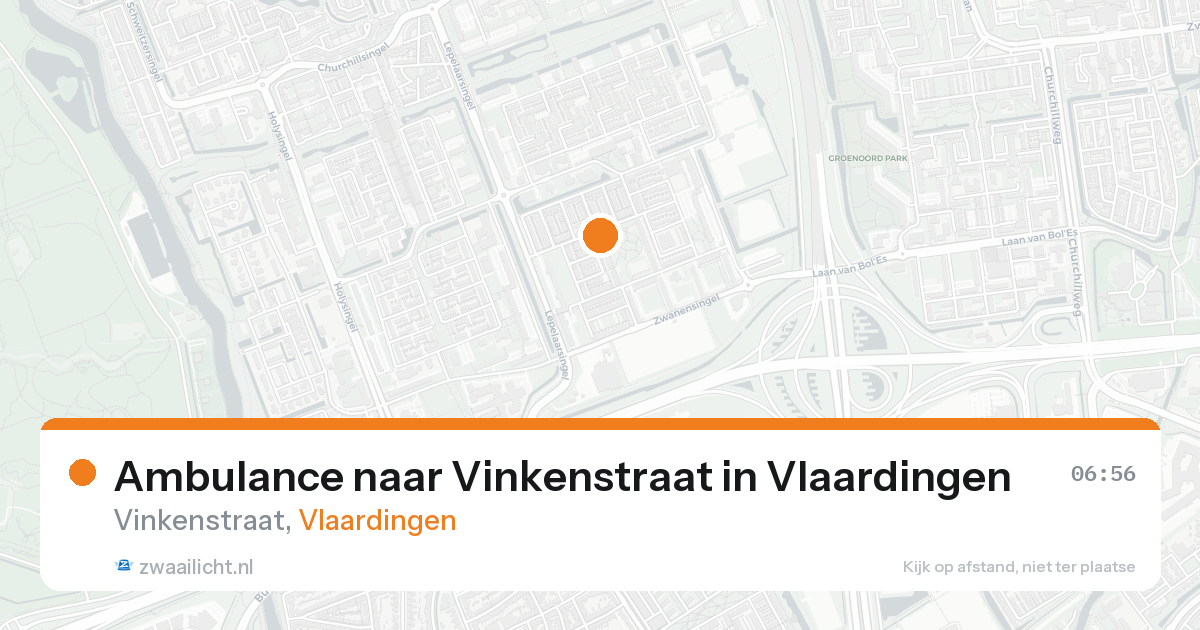 Ambulance naar Vinkenstraat in Vlaardingen — 8 feb 2026