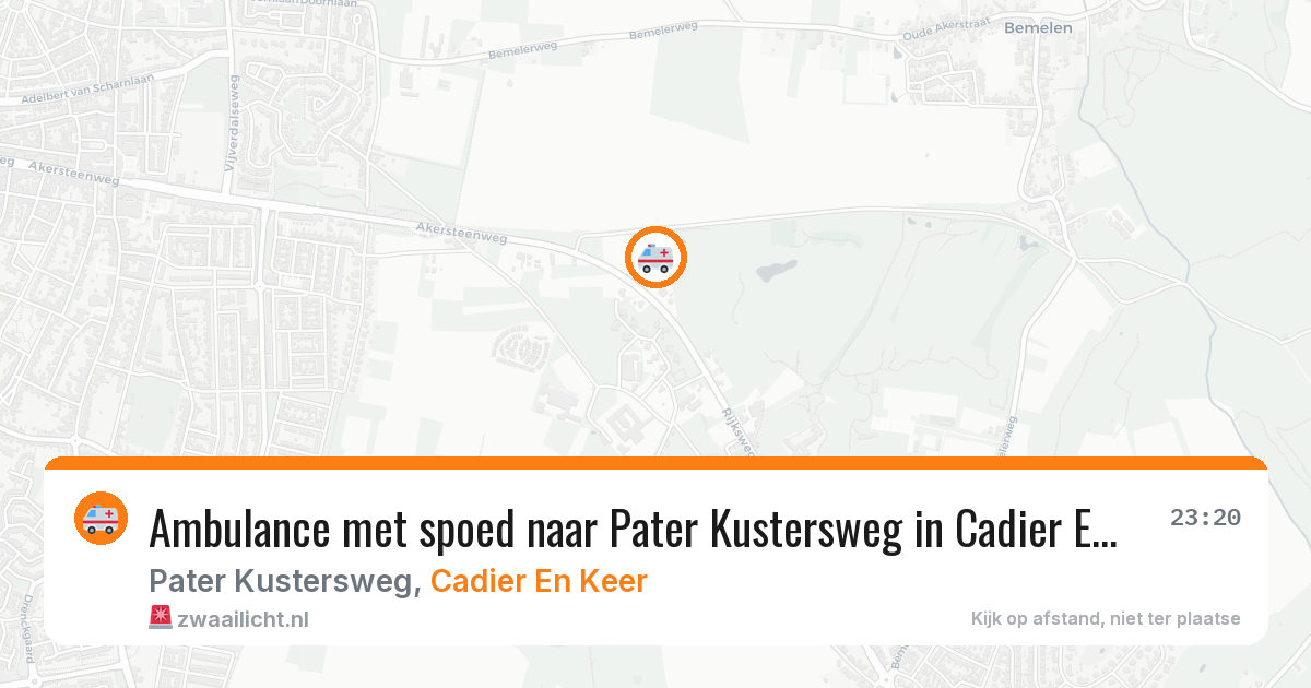 Ambulance met spoed naar Pater Kustersweg in Cadier En Keer — 8 jun 2026