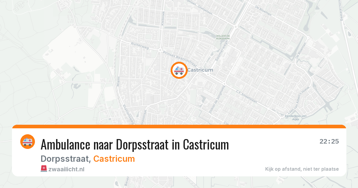 Ambulance naar Dorpsstraat in Castricum — 9 jun 2026
