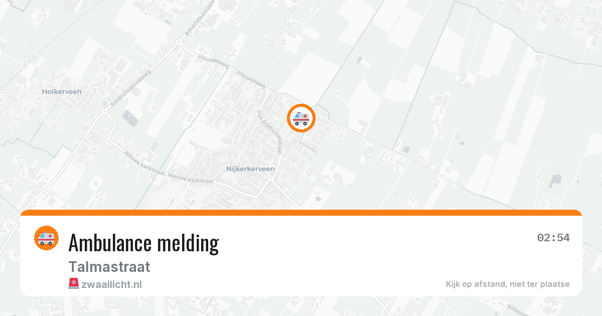 Ambulance melding — 5 apr 2026