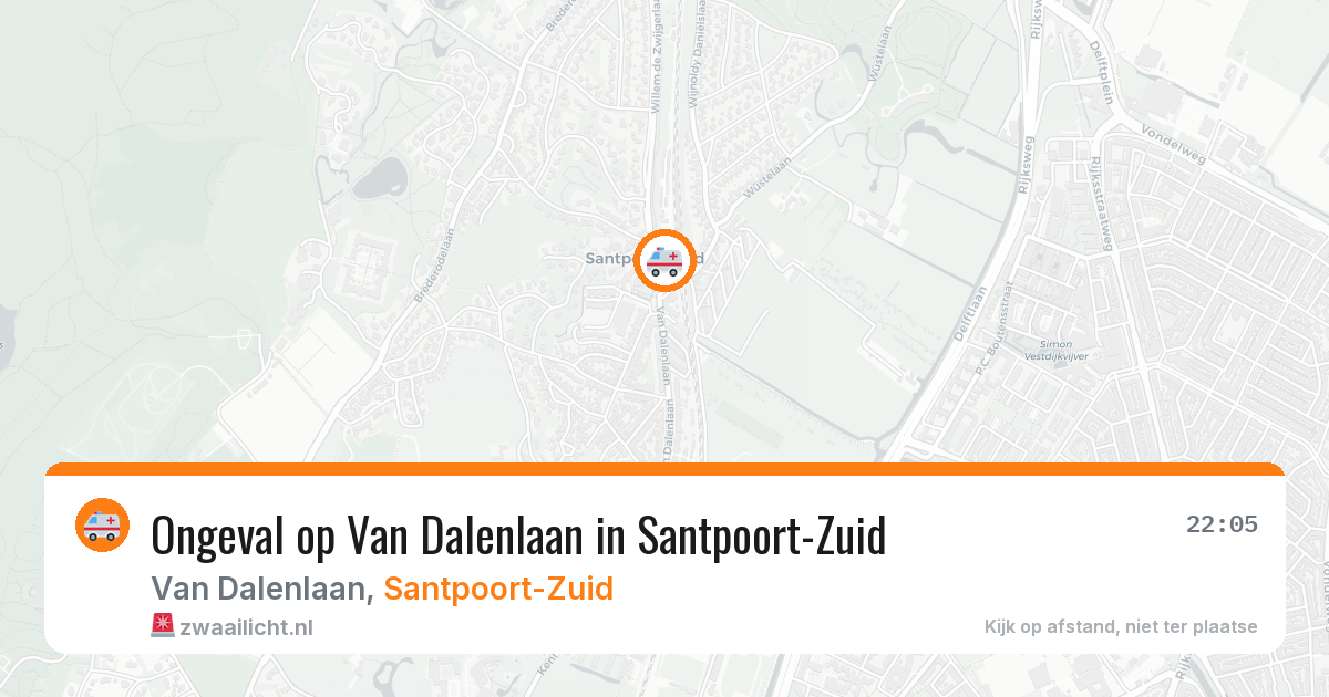Ongeval op Van Dalenlaan in Santpoort-Zuid — 27 apr 2026