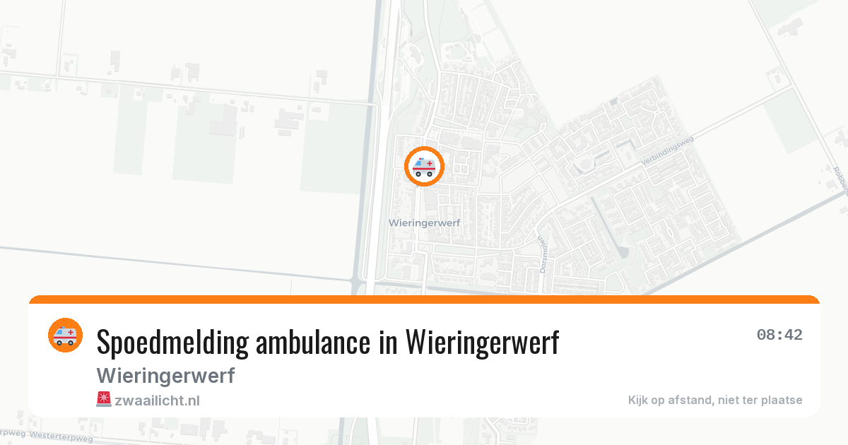 Spoedmelding ambulance in Wieringerwerf — 26 mrt 2026