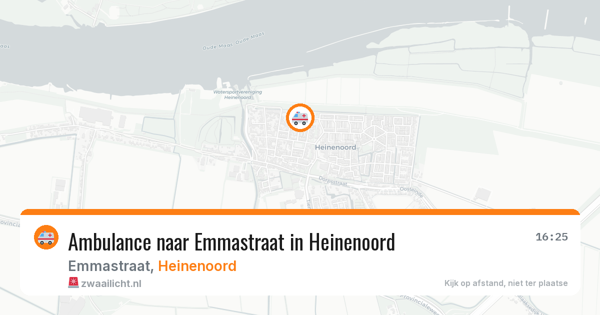 Ambulance naar Emmastraat in Heinenoord — 7 jul 2026