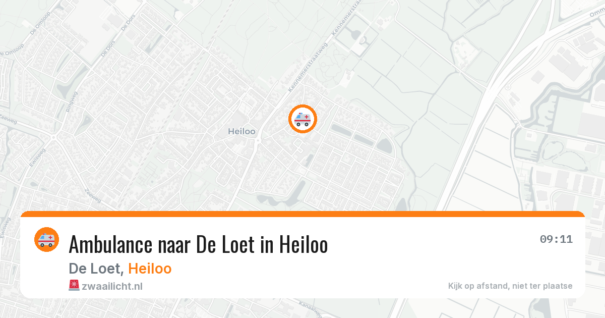 Ambulance naar De Loet in Heiloo — 2 apr 2026