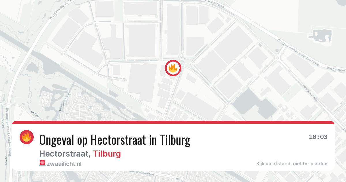 Ongeval op Hectorstraat in Tilburg — 5 mrt 2026