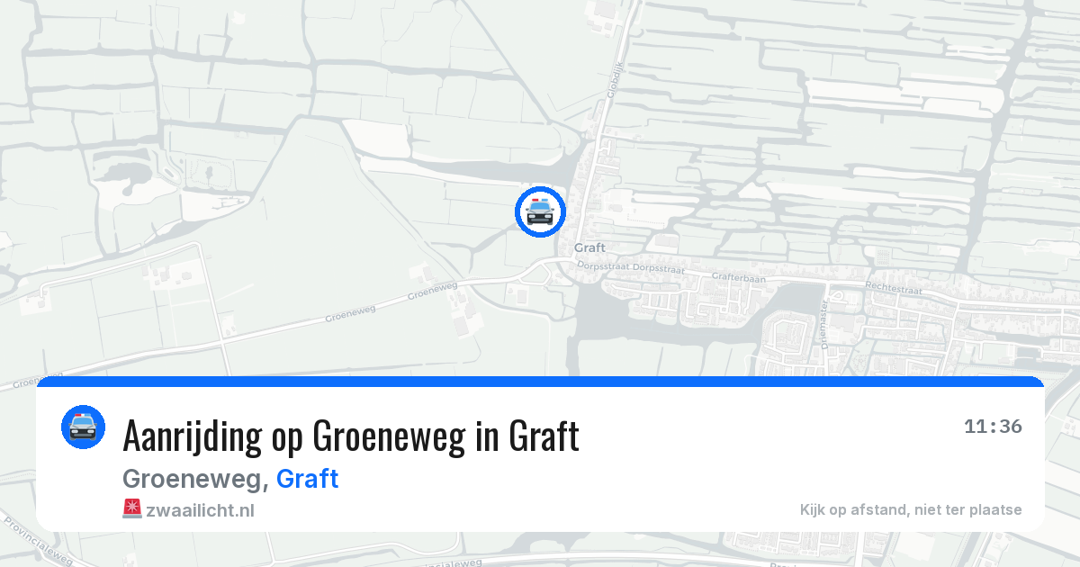 Aanrijding op Groeneweg in Graft — 29 jun 2026