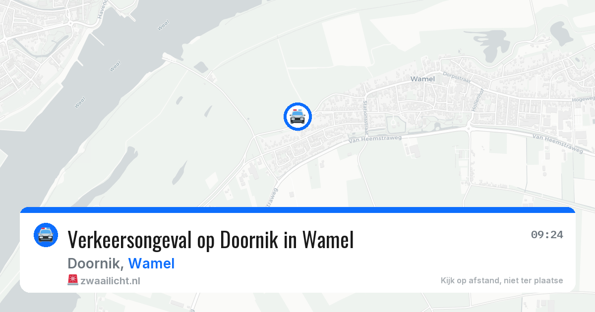 Verkeersongeval op Doornik in Wamel — 25 jun 2026