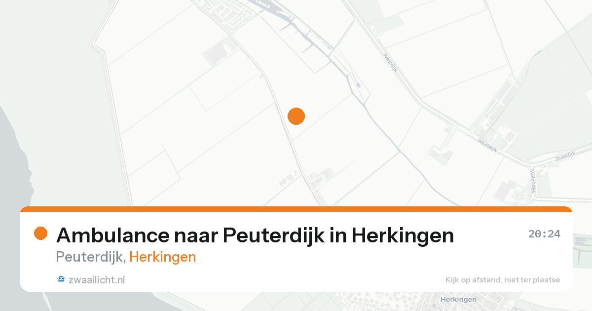 Ambulance naar Peuterdijk in Herkingen — 20 aug 2026