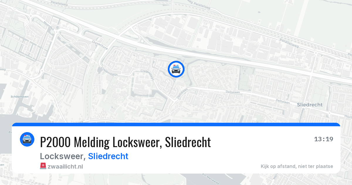 P2000 Melding Locksweer, Sliedrecht — 26 mei 2026