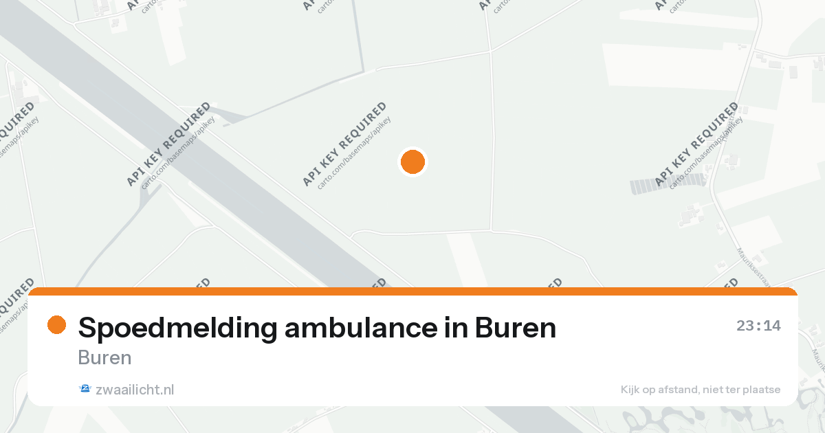 Spoedmelding ambulance in Buren — 20 aug 2026