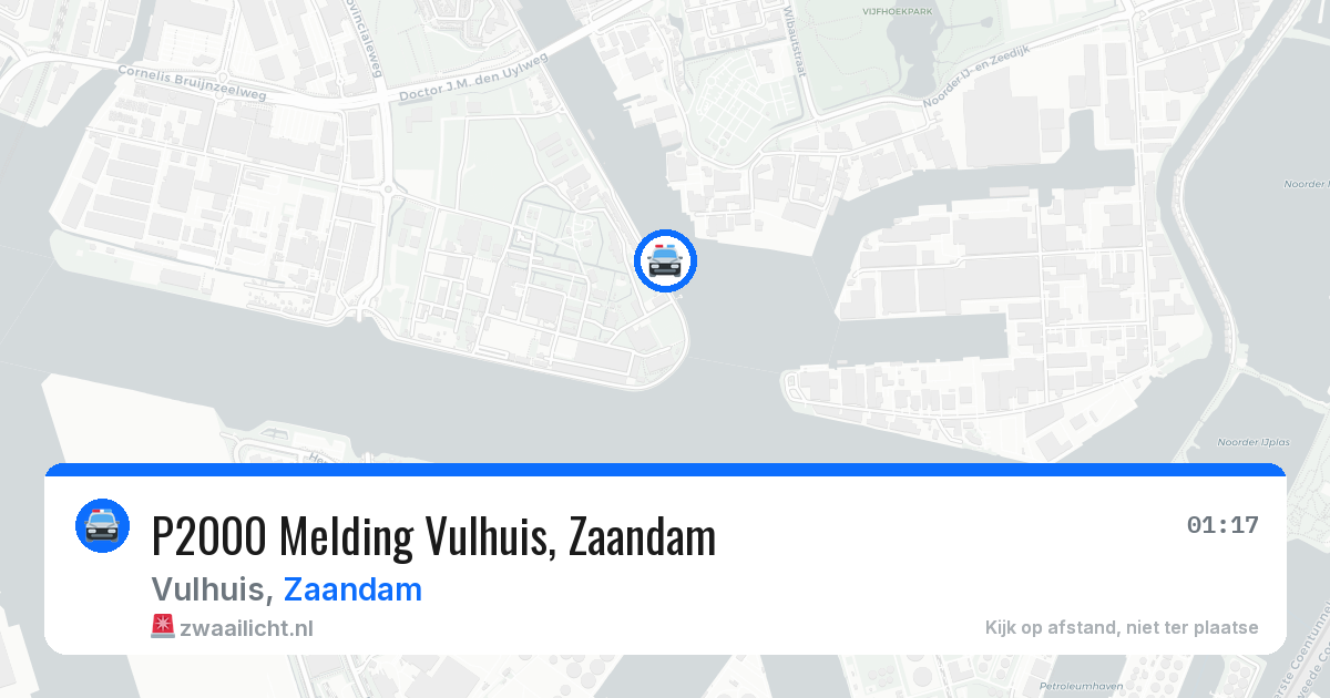 P2000 Melding Vulhuis, Zaandam — 31 mei 2026