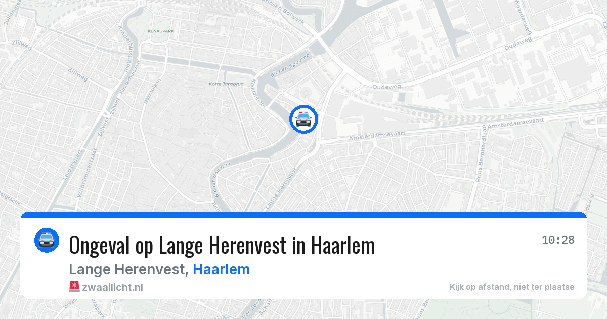 Ongeval op Lange Herenvest in Haarlem — 11 mei 2026