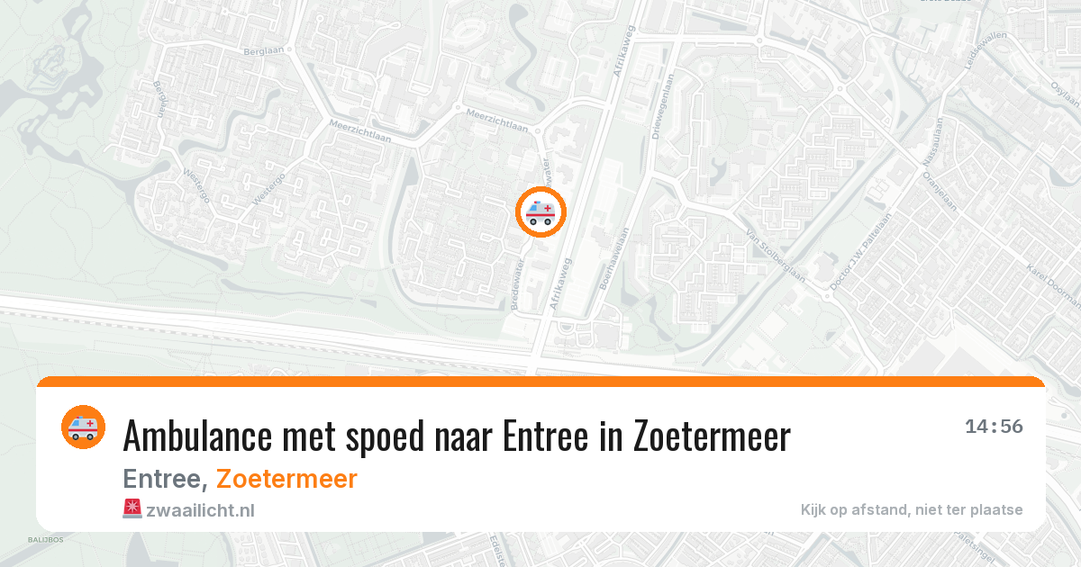 Ambulance met spoed naar Entree in Zoetermeer — 29 jul 2026