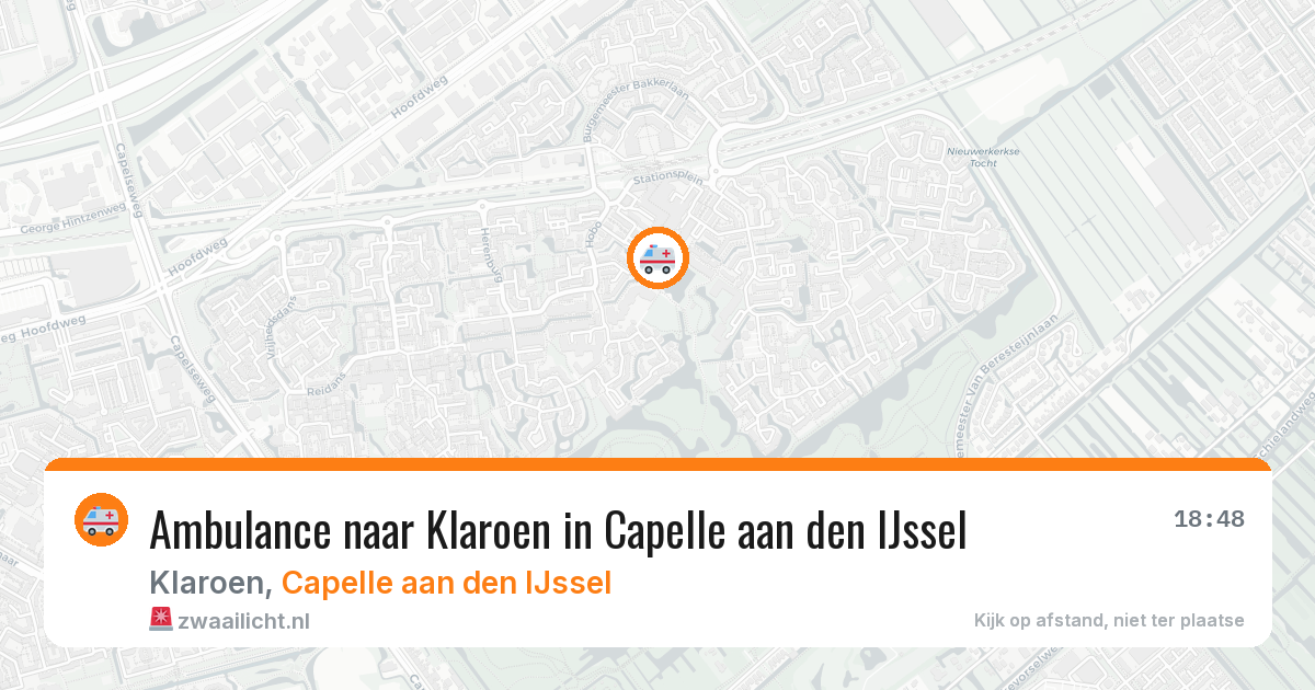Ambulance naar Klaroen in Capelle aan den IJssel — 12 mrt 2026