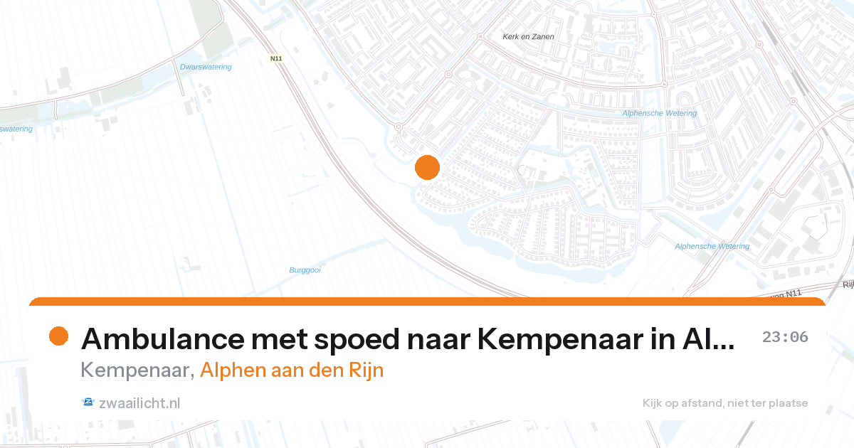 Ambulance met spoed naar Kempenaar in Alphen aan den Rijn — 27 aug 2026