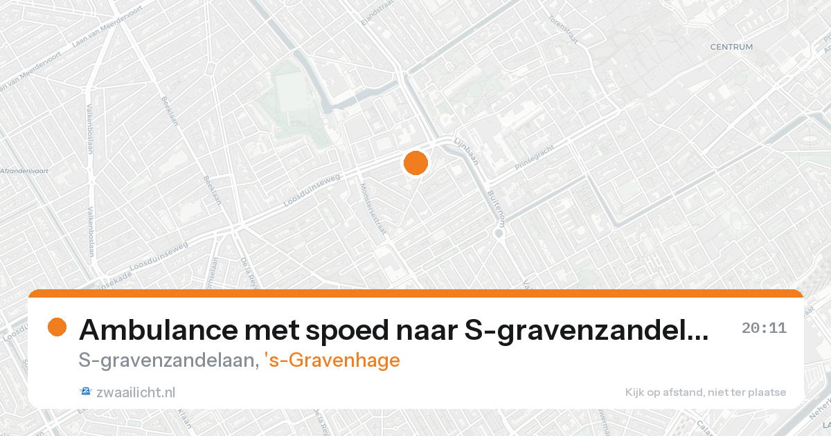 Ambulance met spoed naar S-gravenzandelaan in 's-Gravenhage — 7 feb 2026