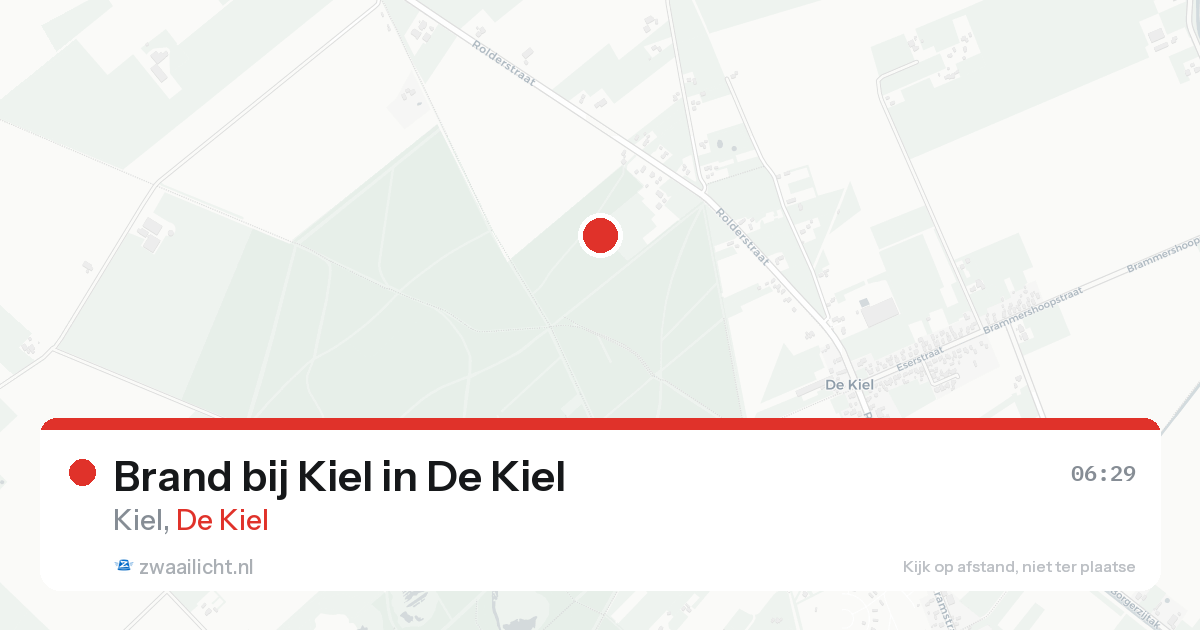 Brand bij Kiel in De Kiel — 21 aug 2026