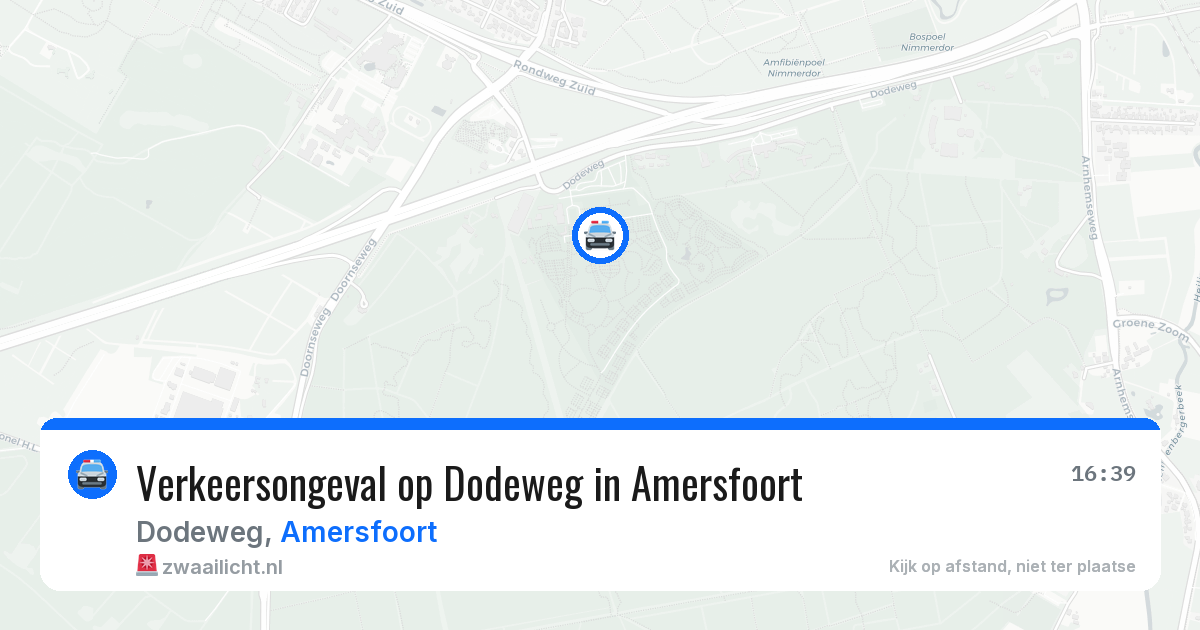 Verkeersongeval op Dodeweg in Amersfoort — 19 jul 2026