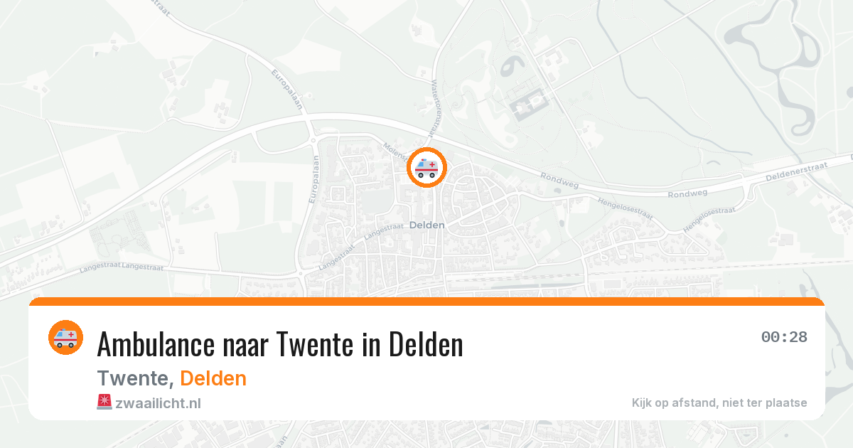 Ambulance naar Twente in Delden — 8 feb 2026