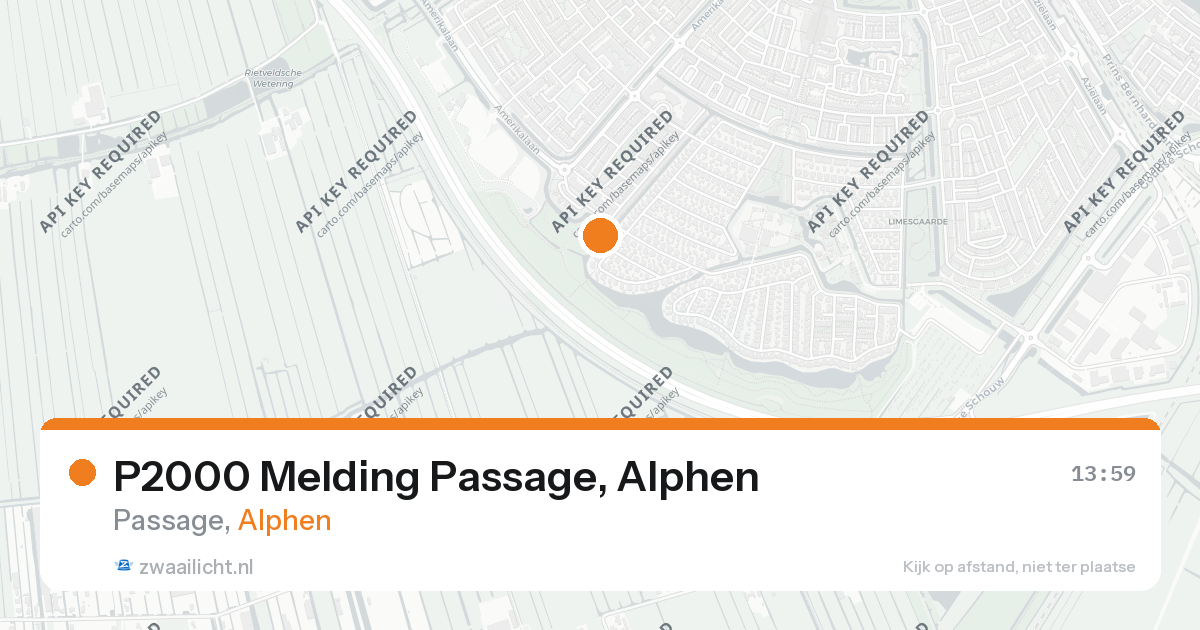 P2000 Melding Passage, Alphen — 23 mei 2026