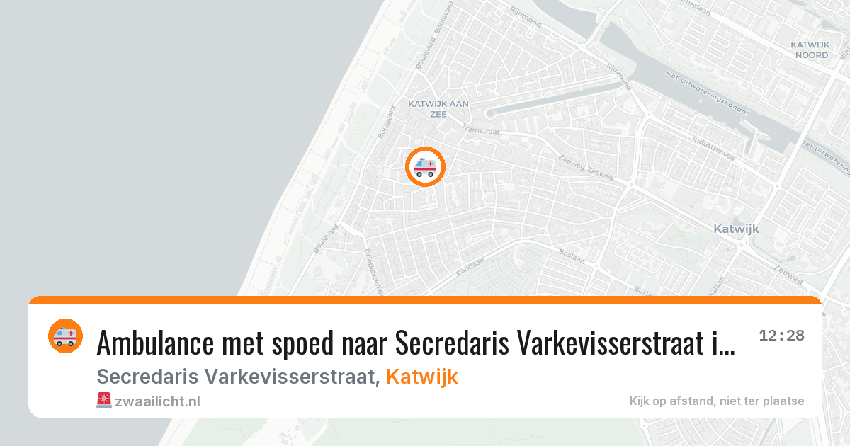 Ambulance met spoed naar Secredaris Varkevisserstraat in Katwijk — 28 jun 2026