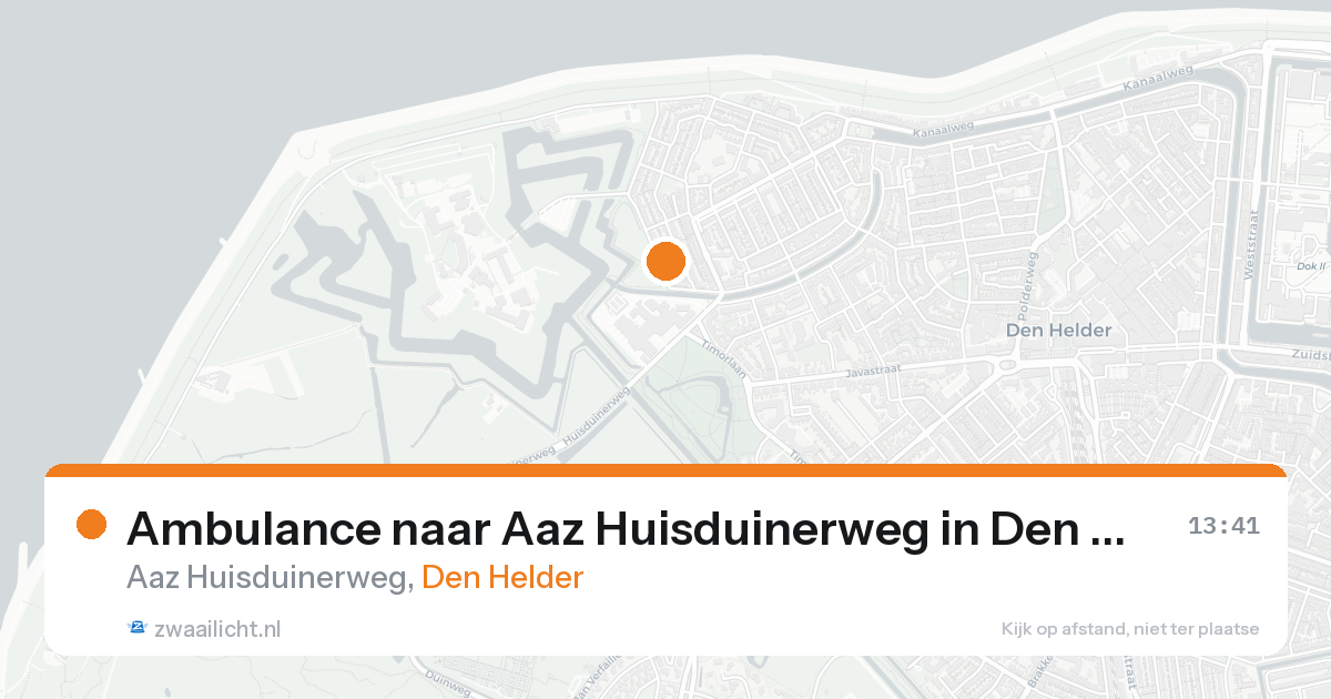 Ambulance naar Aaz Huisduinerweg in Den Helder — 30 jan 2026