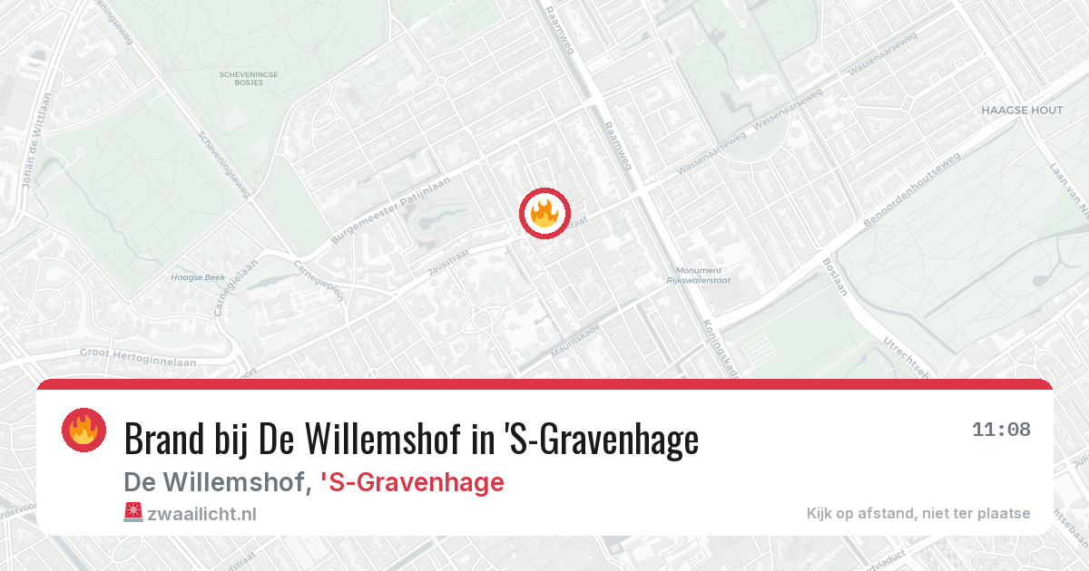 Brand bij De Willemshof in 'S-Gravenhage — 18 jun 2026