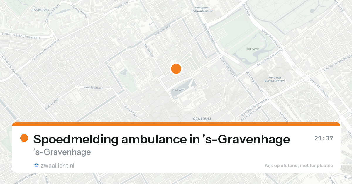 Spoedmelding ambulance in 's-Gravenhage — 31 jan 2026