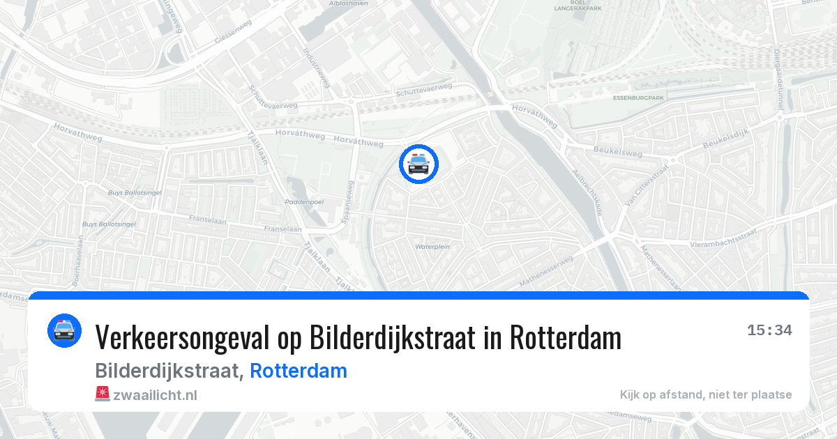 Verkeersongeval op Bilderdijkstraat in Rotterdam — 8 mei 2026