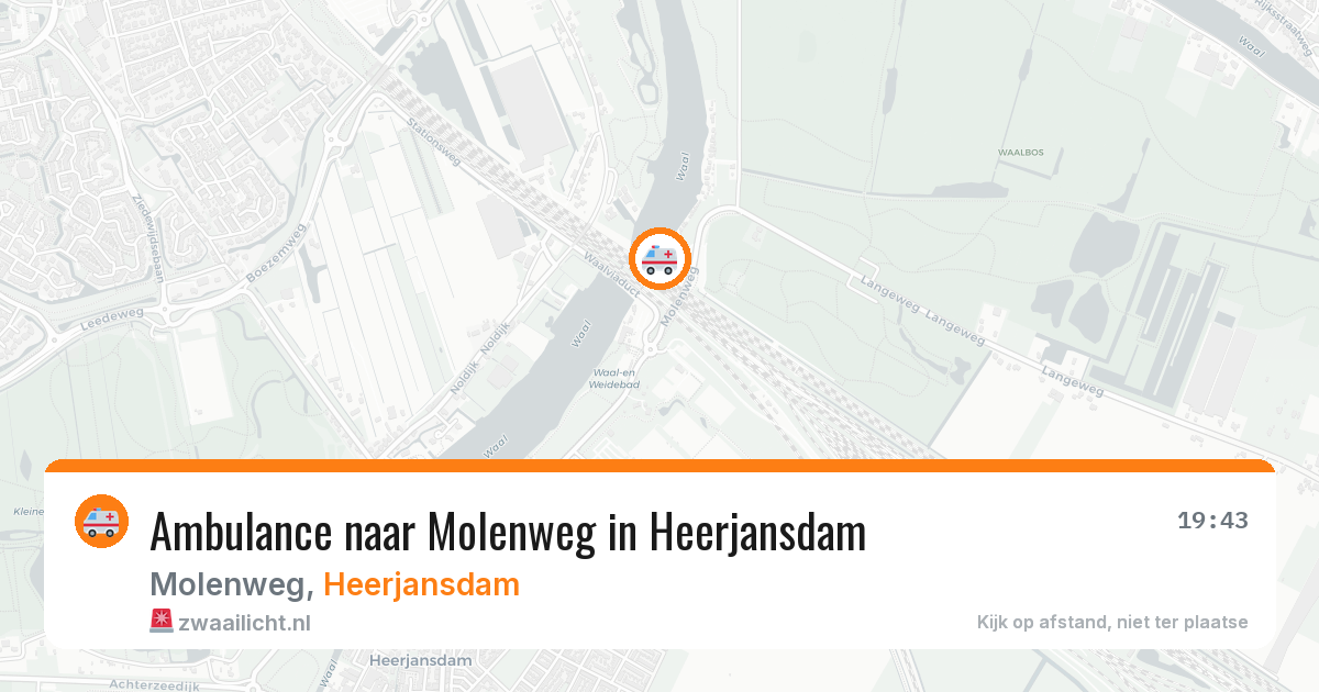 Ambulance naar Molenweg in Heerjansdam — 26 mei 2026