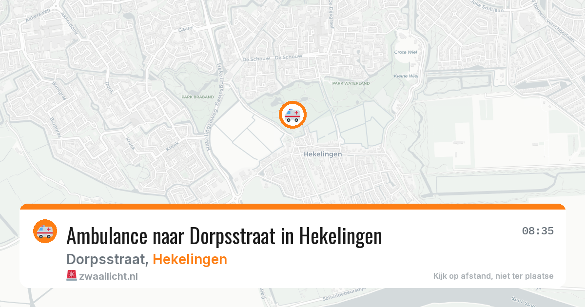 Ambulance naar Dorpsstraat in Hekelingen — 30 mrt 2026