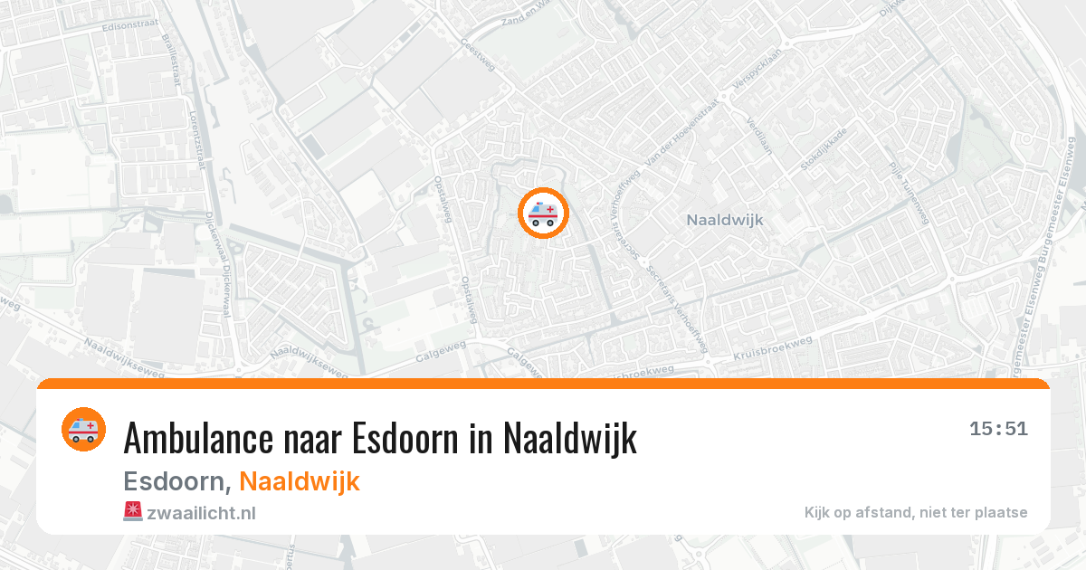 Ambulance naar Esdoorn in Naaldwijk — 12 mei 2026