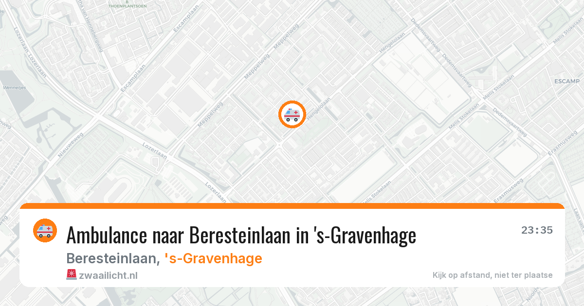 Ambulance naar Beresteinlaan in 's-Gravenhage — 5 mrt 2026