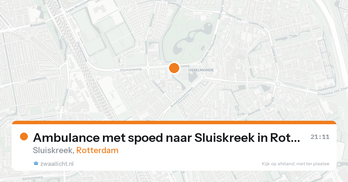 Ambulance met spoed naar Sluiskreek in Rotterdam — 30 jan 2026