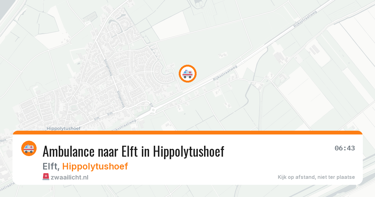 Ambulance naar Elft in Hippolytushoef — 5 jun 2026