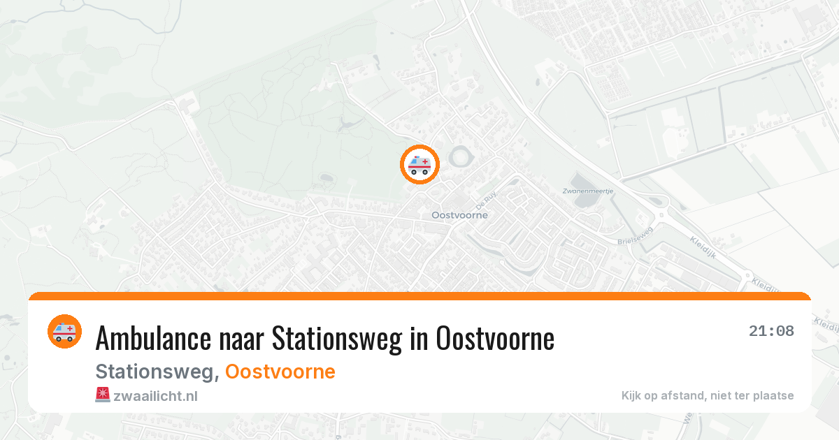 Ambulance naar Stationsweg in Oostvoorne — 12 feb 2026