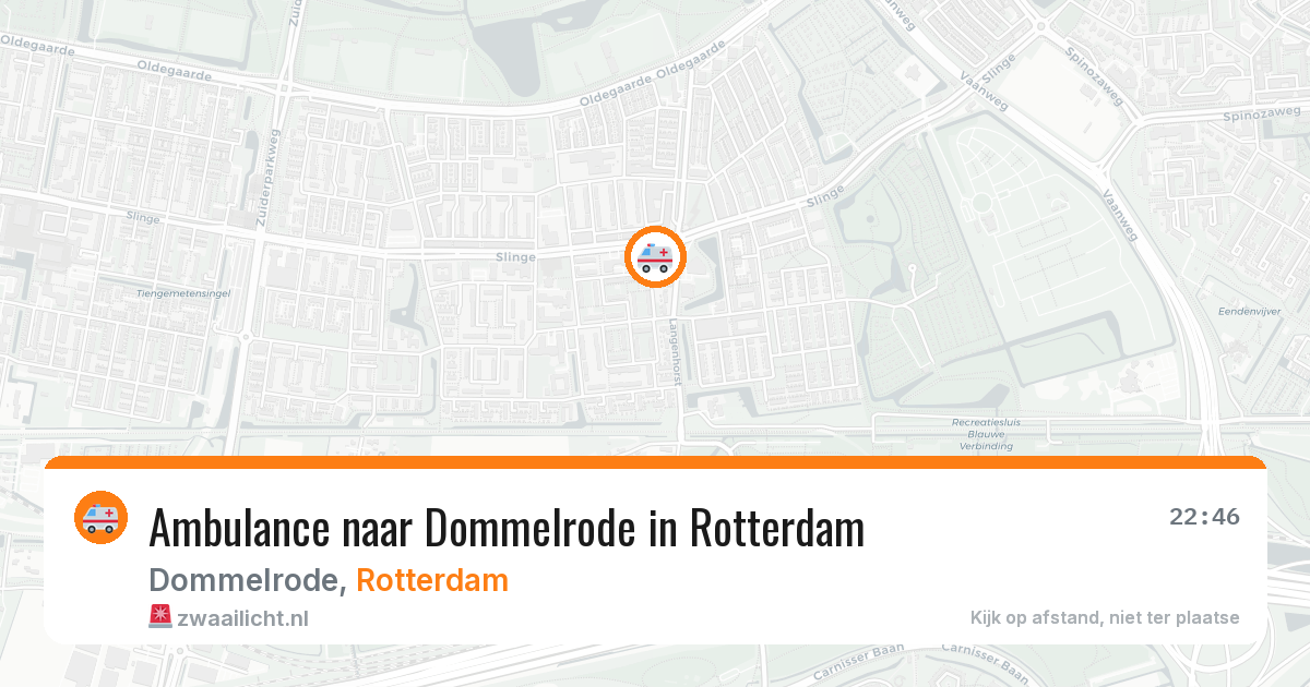 Ambulance naar Dommelrode in Rotterdam — 7 jun 2026