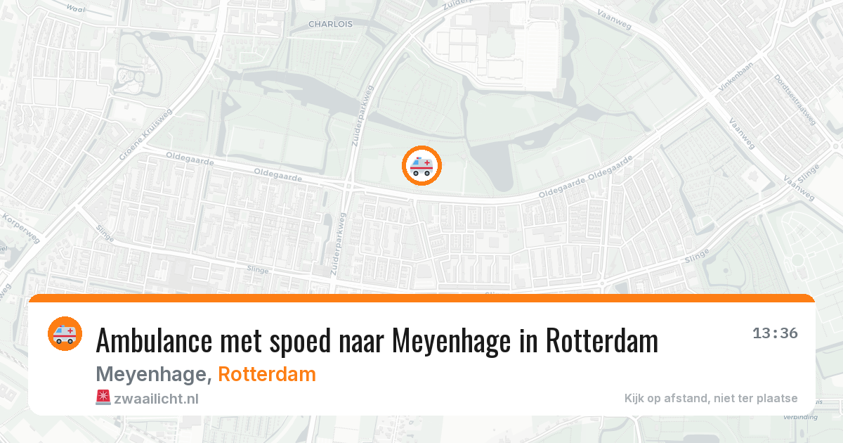 Ambulance met spoed naar Meyenhage in Rotterdam — 4 mei 2026