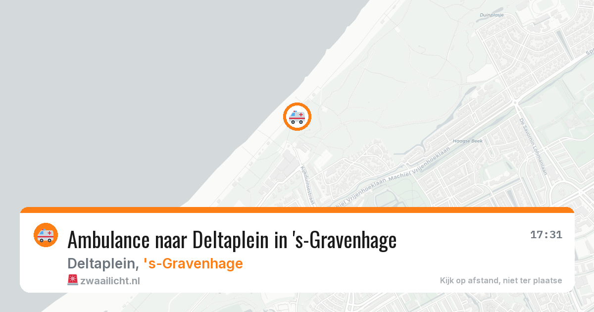 Ambulance naar Deltaplein in 's-Gravenhage — 30 mei 2026