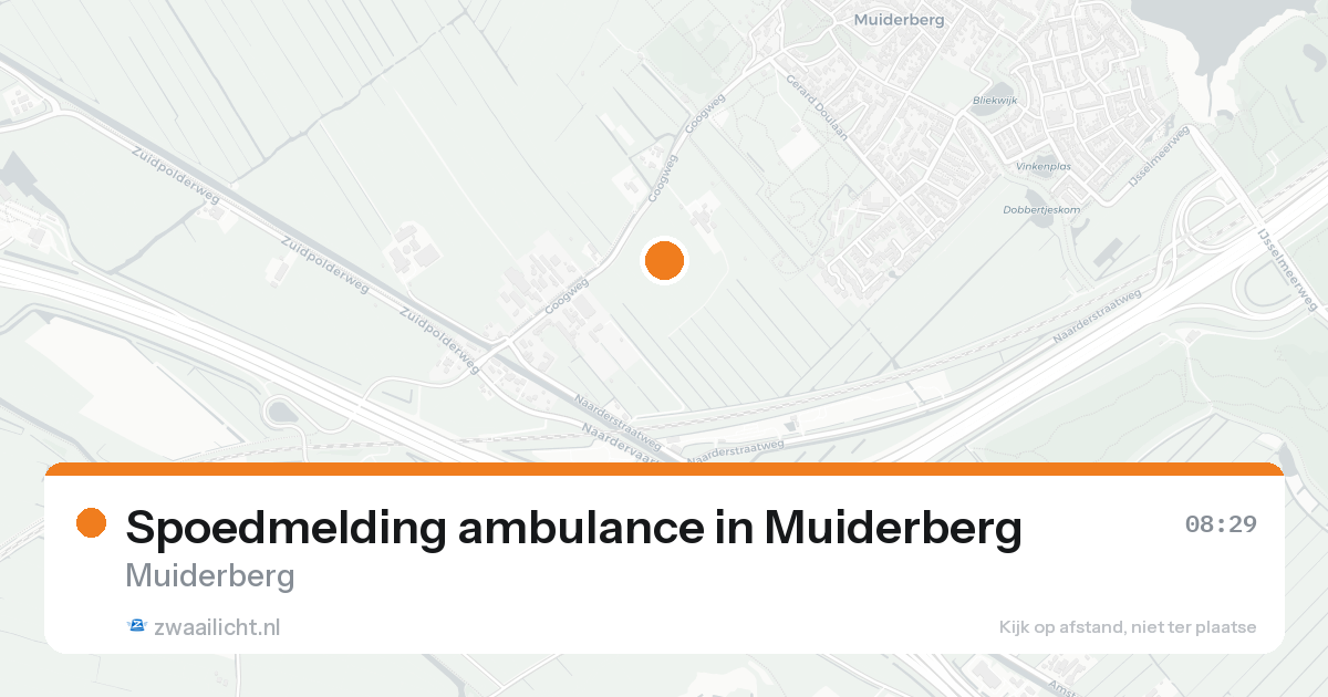 Spoedmelding ambulance in Muiderberg — 18 aug 2026