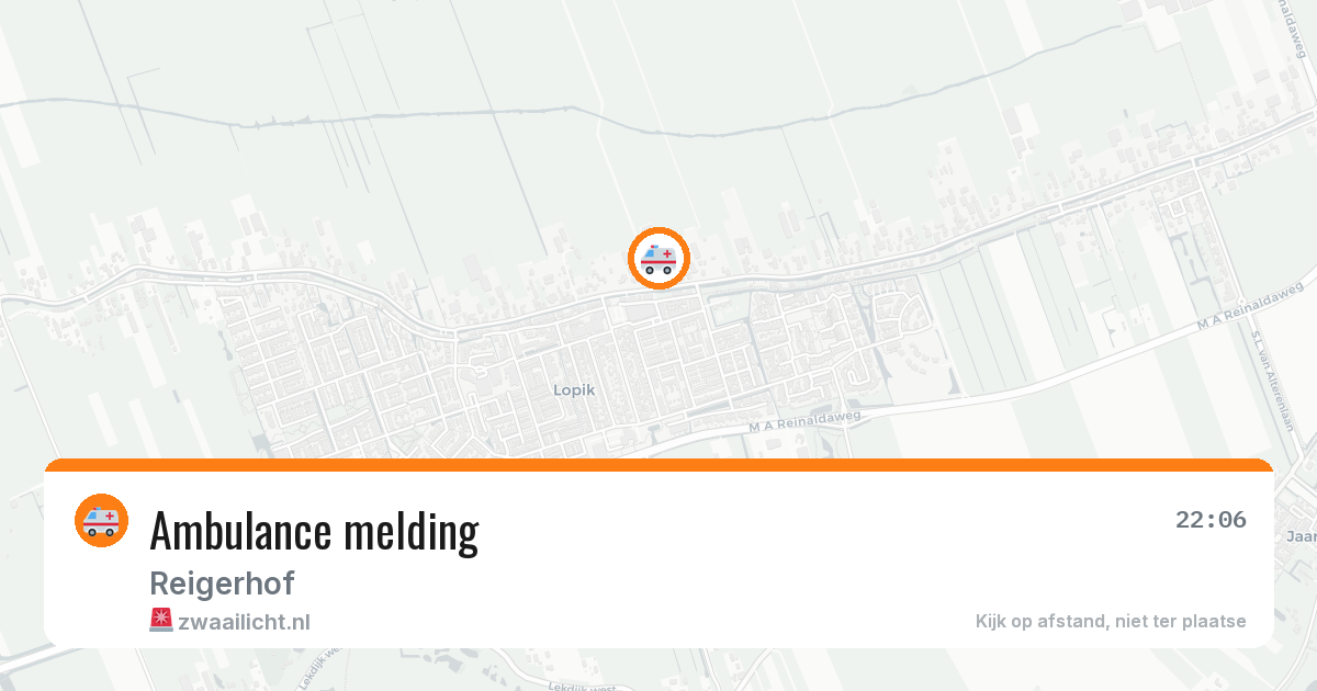 Ambulance melding — 28 mei 2026