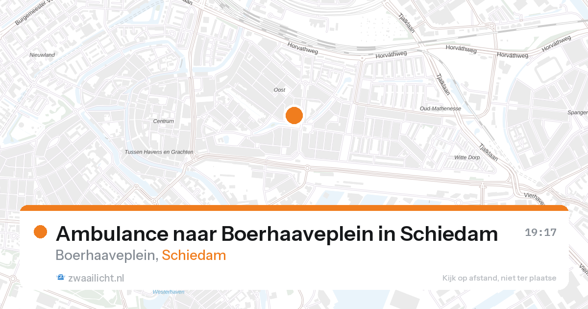Ambulance naar Boerhaaveplein in Schiedam — 13 jun 2026