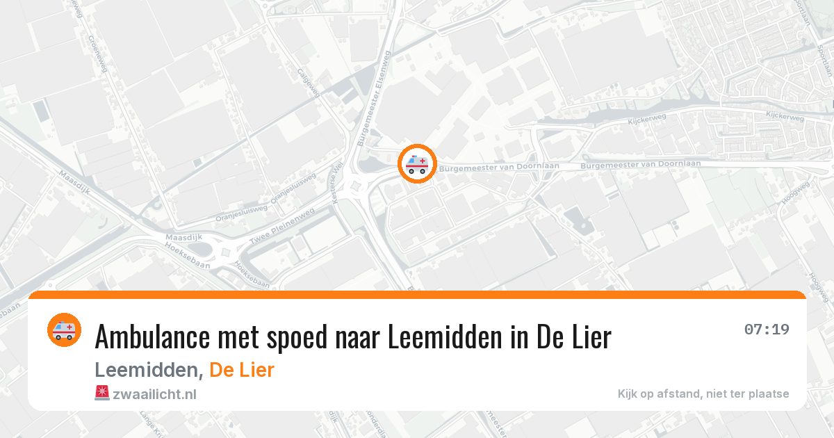Ambulance met spoed naar Leemidden in De Lier — 3 feb 2026