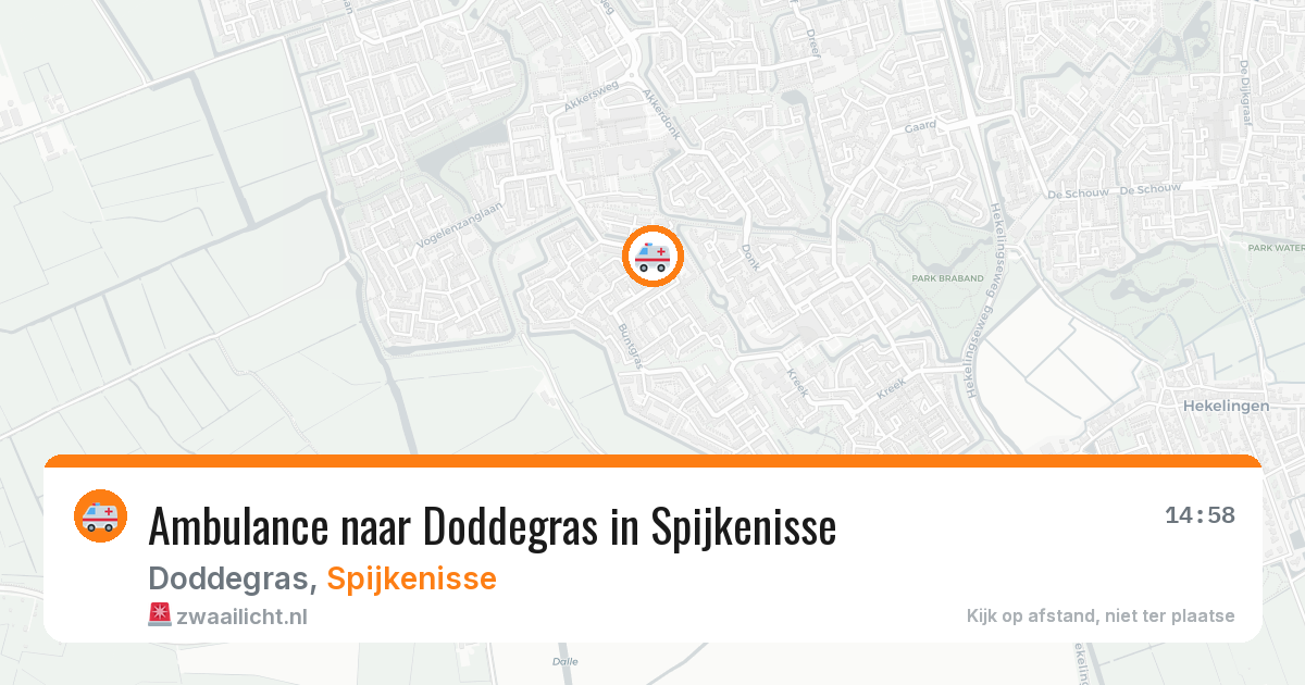 Ambulance naar Doddegras in Spijkenisse — 22 mrt 2026
