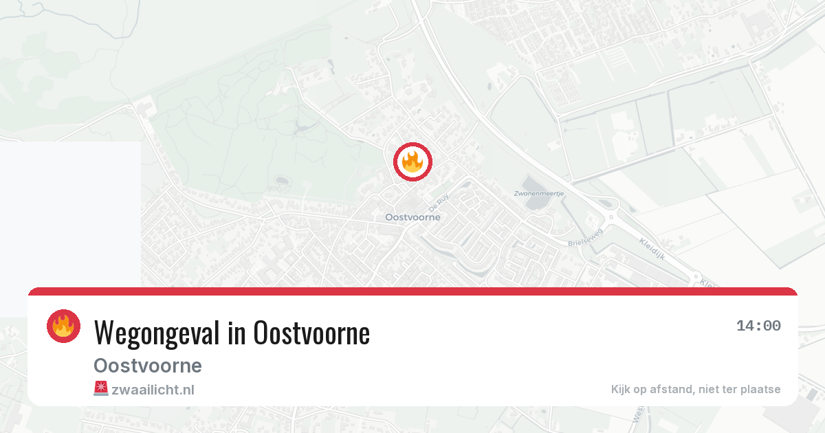 Wegongeval in Oostvoorne — 7 jul 2026