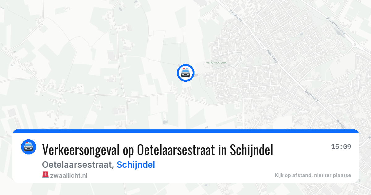 Verkeersongeval op Oetelaarsestraat in Schijndel — 10 jun 2026